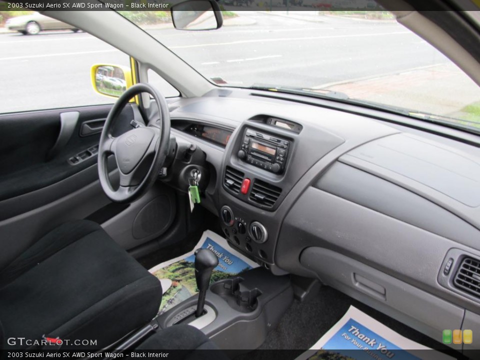 Black Interior Dashboard for the 2003 Suzuki Aerio SX AWD Sport Wagon #47966903