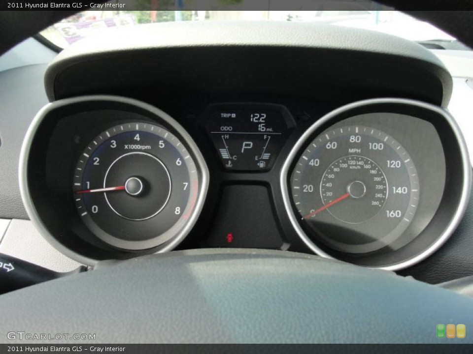 Gray Interior Gauges for the 2011 Hyundai Elantra GLS #47967431
