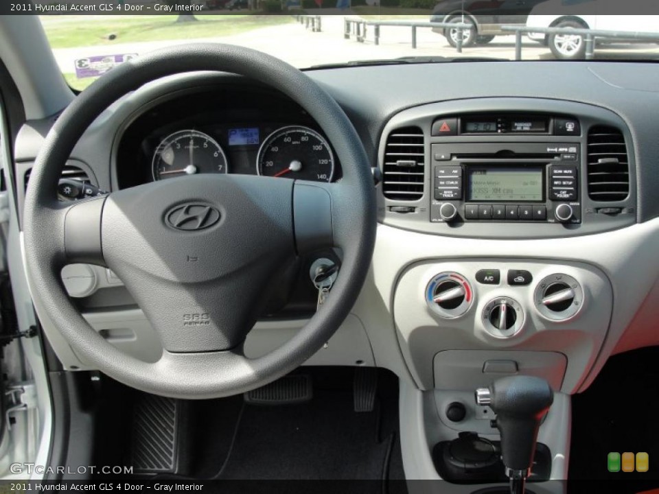 Gray Interior Dashboard for the 2011 Hyundai Accent GLS 4 Door #47967866