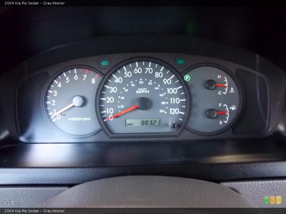 Gray Interior Gauges for the 2004 Kia Rio Sedan #47968088