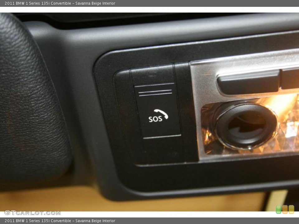 Savanna Beige Interior Controls for the 2011 BMW 1 Series 135i Convertible #47970251