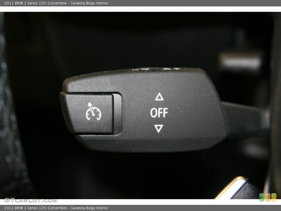 Savanna Beige Interior Controls for the 2011 BMW 1 Series 135i Convertible #47970335