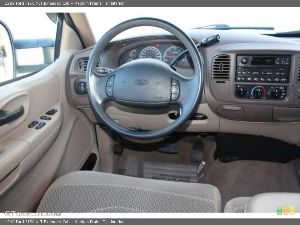 Medium Prairie Tan Interior Dashboard for the 1999 Ford F150 XLT Extended Cab #47972465
