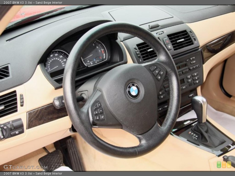 Sand Beige Interior Steering Wheel for the 2007 BMW X3 3.0si #47973173