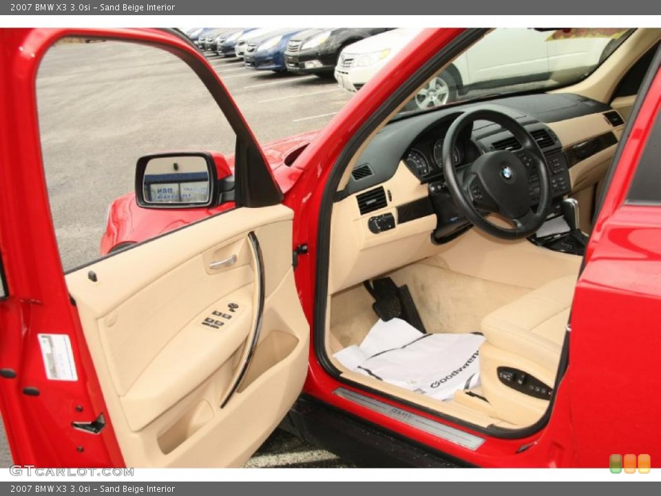 Sand Beige Interior Photo for the 2007 BMW X3 3.0si #47973278