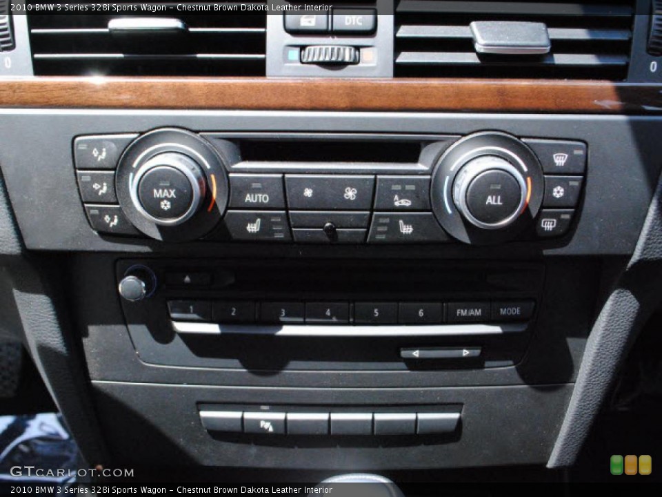 Chestnut Brown Dakota Leather Interior Controls for the 2010 BMW 3 Series 328i Sports Wagon #47974724