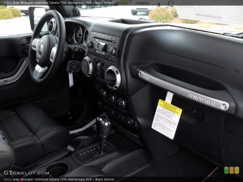 Black Interior Photo for the 2011 Jeep Wrangler Unlimited Sahara 70th Anniversary 4x4 #47979815