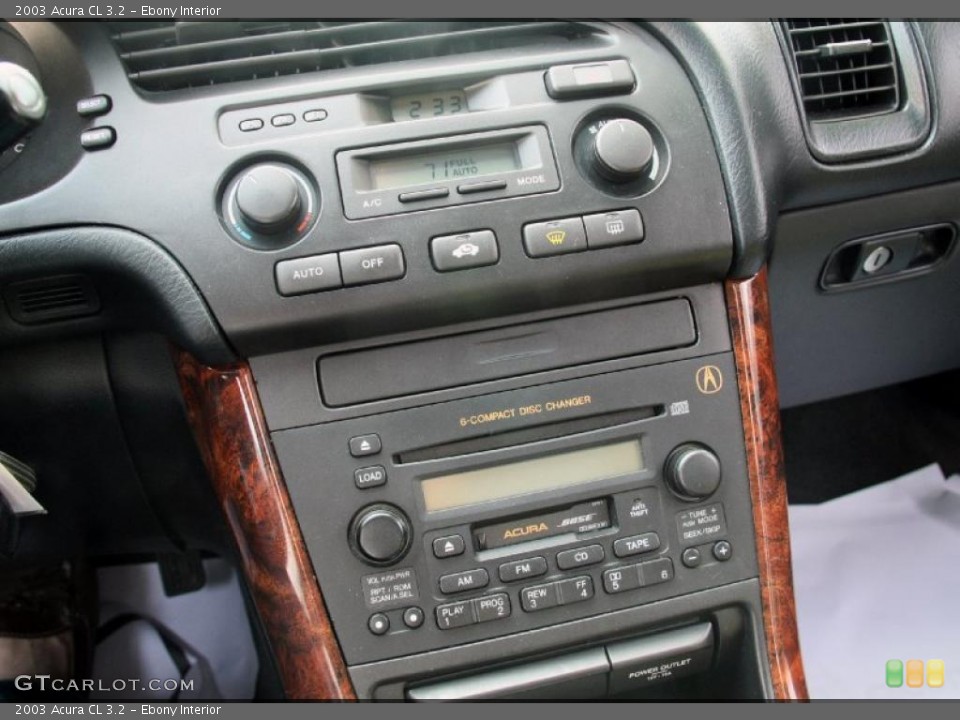 Ebony Interior Controls for the 2003 Acura CL 3.2 #47979872