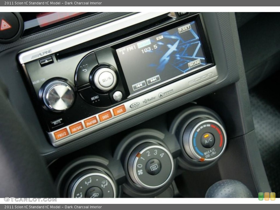 Dark Charcoal Interior Controls for the 2011 Scion tC  #47982140