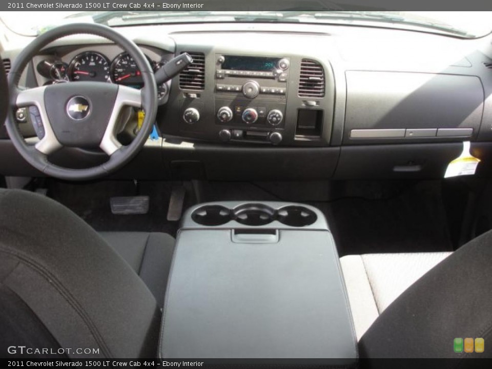 Ebony Interior Dashboard for the 2011 Chevrolet Silverado 1500 LT Crew Cab 4x4 #47987121