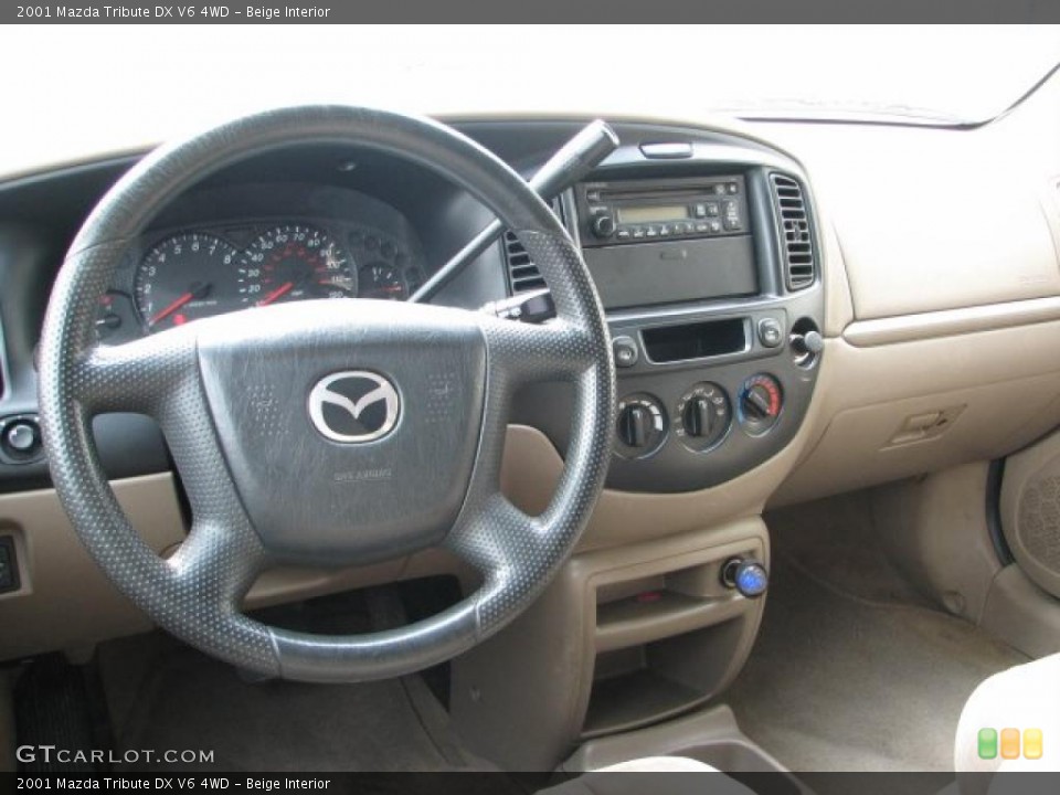 Beige Interior Photo for the 2001 Mazda Tribute DX V6 4WD #47989905