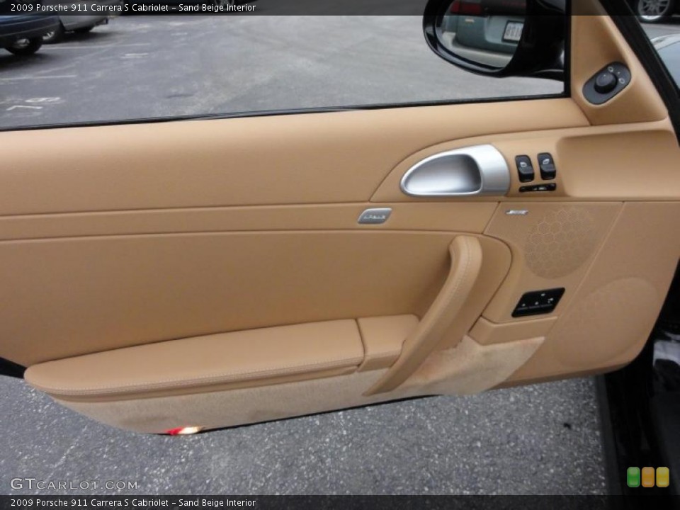 Sand Beige Interior Door Panel for the 2009 Porsche 911 Carrera S Cabriolet #47990289