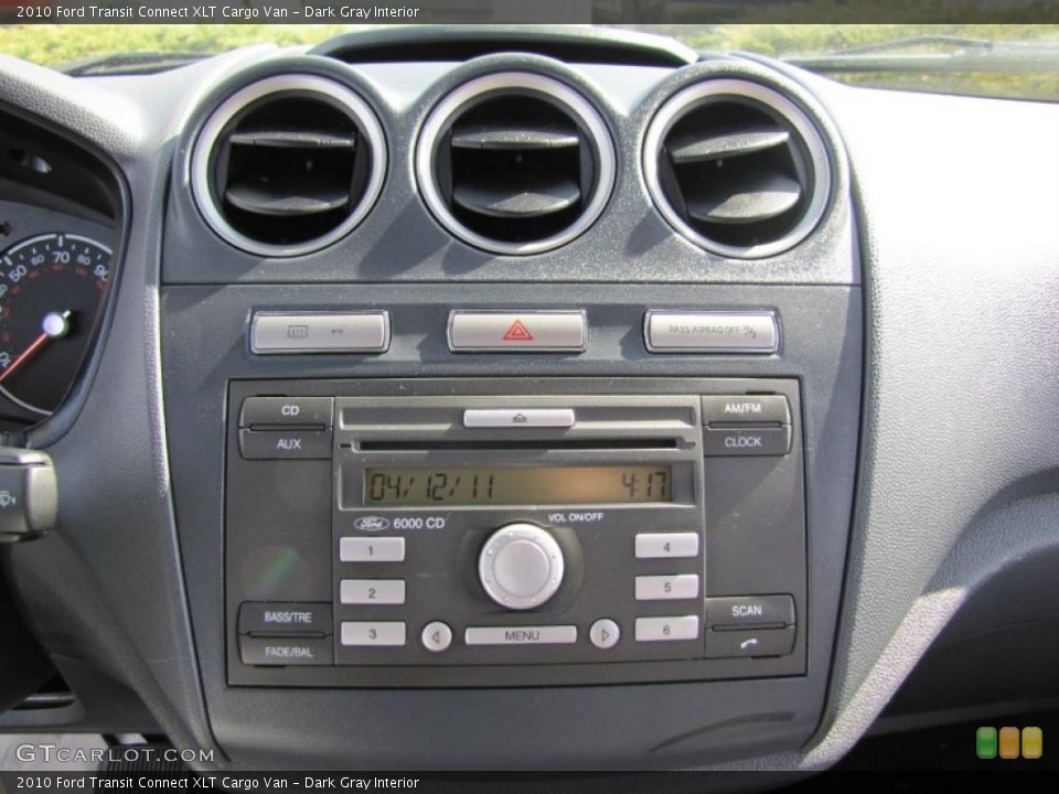 Dark Gray Interior Controls for the 2010 Ford Transit Connect XLT Cargo Van #47994885