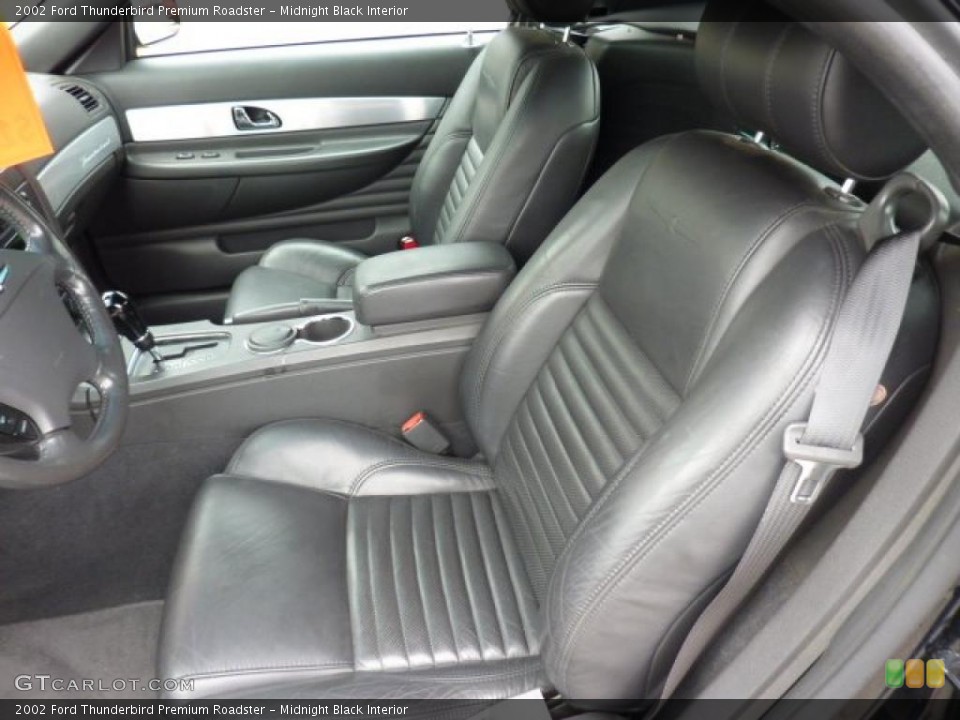 Midnight Black Interior Photo for the 2002 Ford Thunderbird Premium Roadster #47995938
