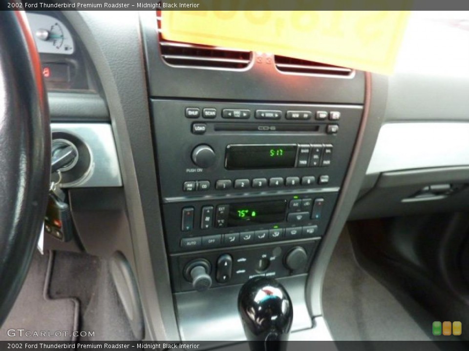Midnight Black Interior Controls for the 2002 Ford Thunderbird Premium Roadster #47995968