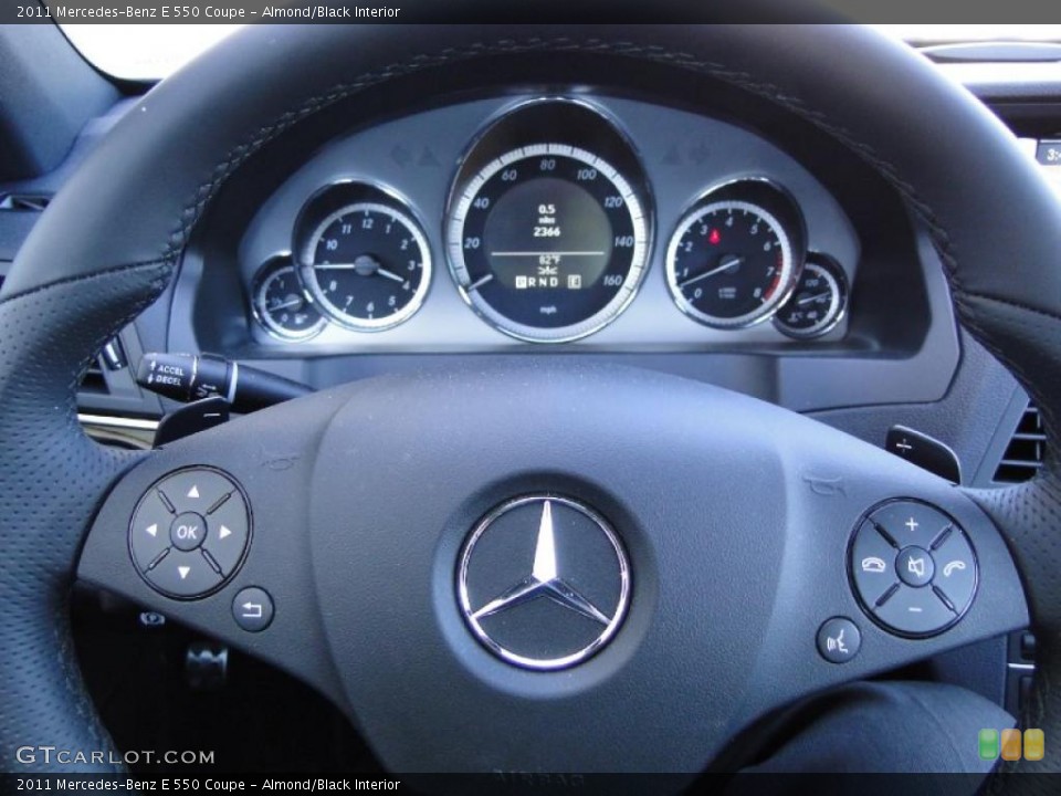 Almond/Black Interior Steering Wheel for the 2011 Mercedes-Benz E 550 Coupe #47996616