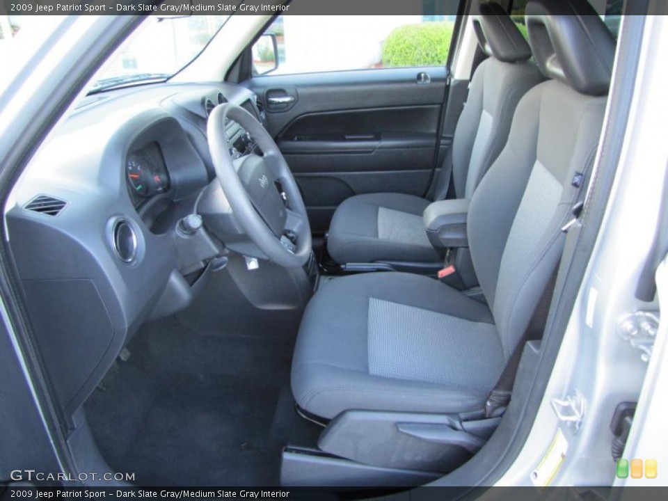 Dark Slate Gray/Medium Slate Gray Interior Photo for the 2009 Jeep Patriot Sport #47997144