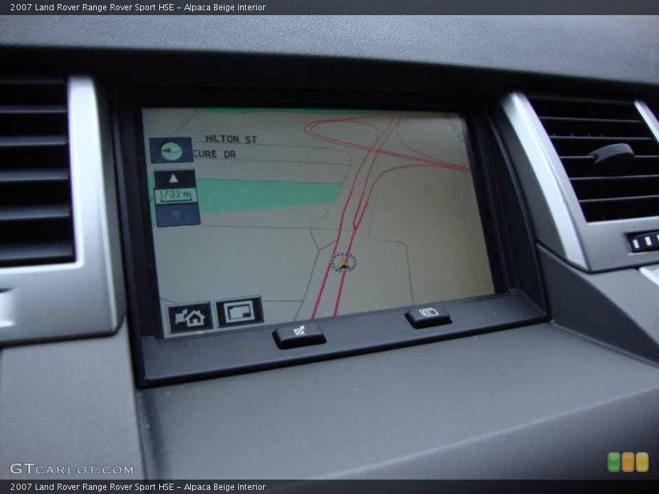 Alpaca Beige Interior Navigation for the 2007 Land Rover Range Rover Sport HSE #47998326