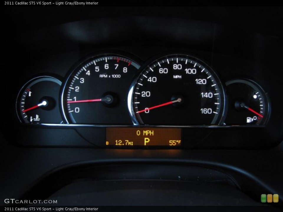 Light Gray/Ebony Interior Gauges for the 2011 Cadillac STS V6 Sport #47998683