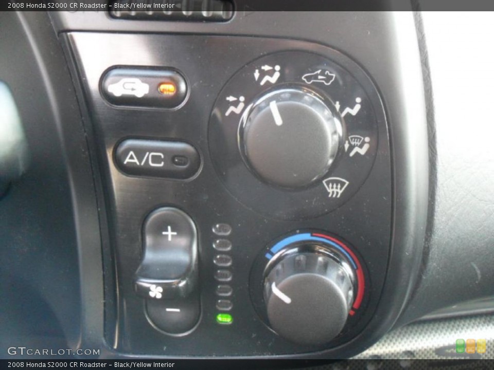 Black/Yellow Interior Controls for the 2008 Honda S2000 CR Roadster #47999265