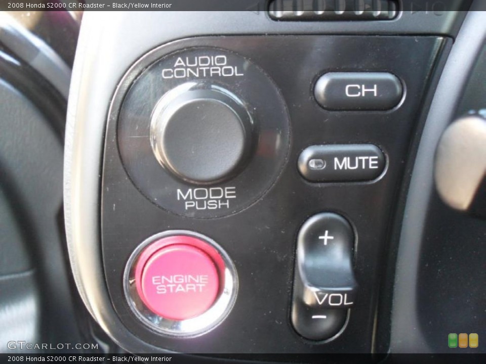 Black/Yellow Interior Controls for the 2008 Honda S2000 CR Roadster #47999280