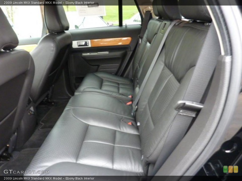 Ebony Black Interior Photo for the 2009 Lincoln MKX  #47999676