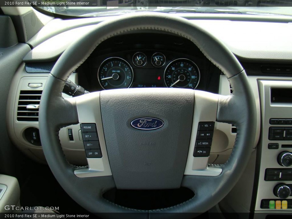 Medium Light Stone Interior Steering Wheel for the 2010 Ford Flex SE #48000558