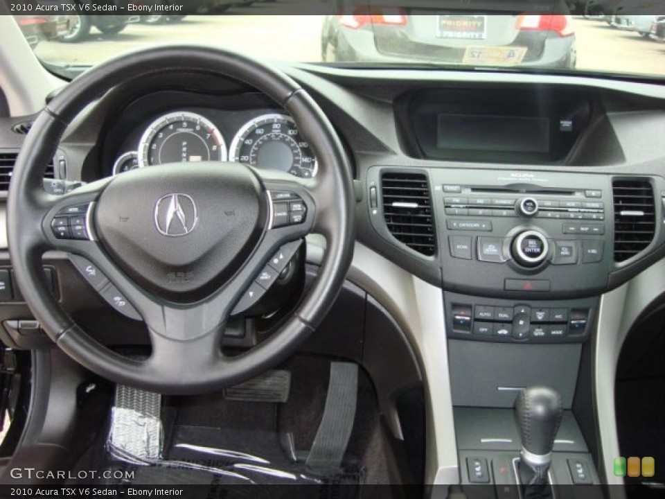 Ebony Interior Dashboard for the 2010 Acura TSX V6 Sedan #48001932