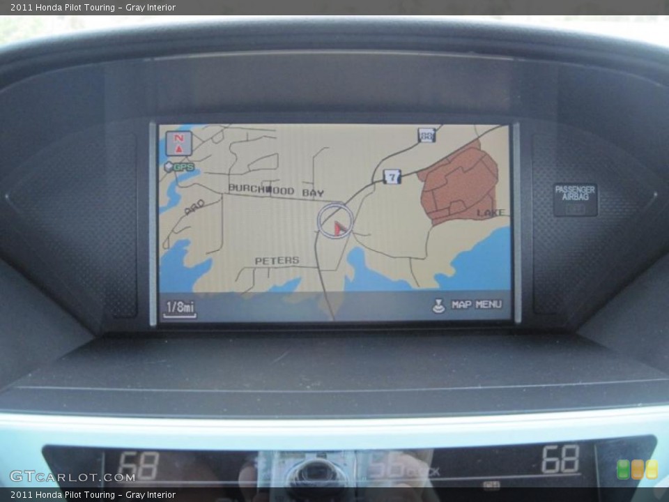 Gray Interior Navigation for the 2011 Honda Pilot Touring #48003600