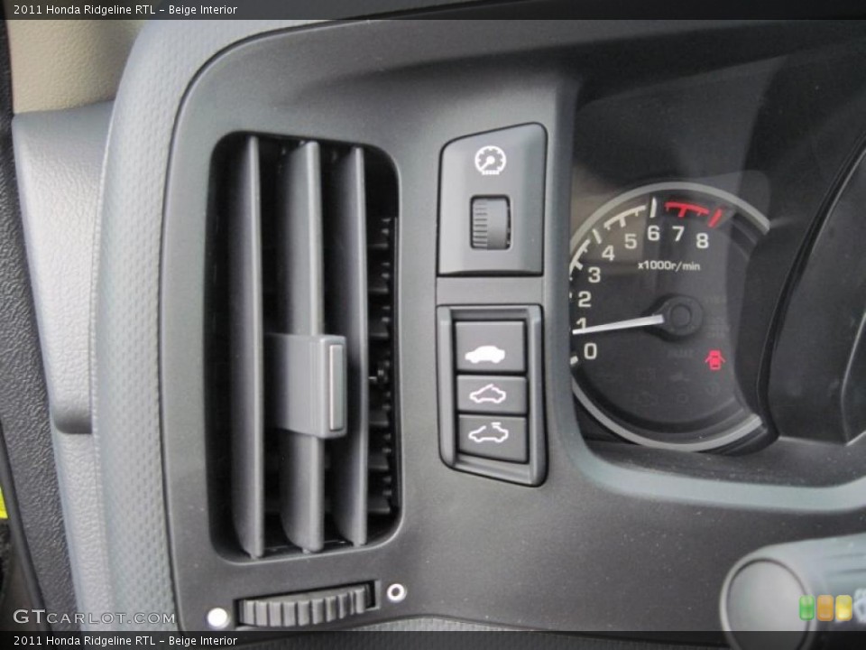 Beige Interior Controls for the 2011 Honda Ridgeline RTL #48005670