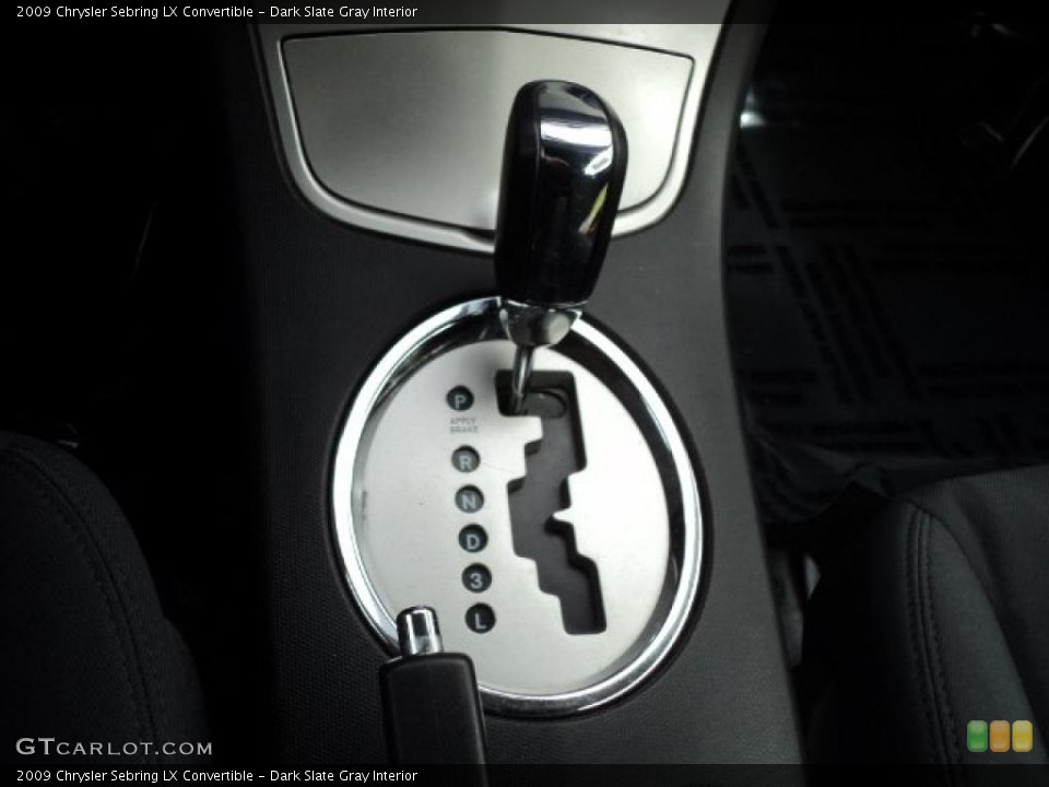 Dark Slate Gray Interior Transmission for the 2009 Chrysler Sebring LX Convertible #48007774