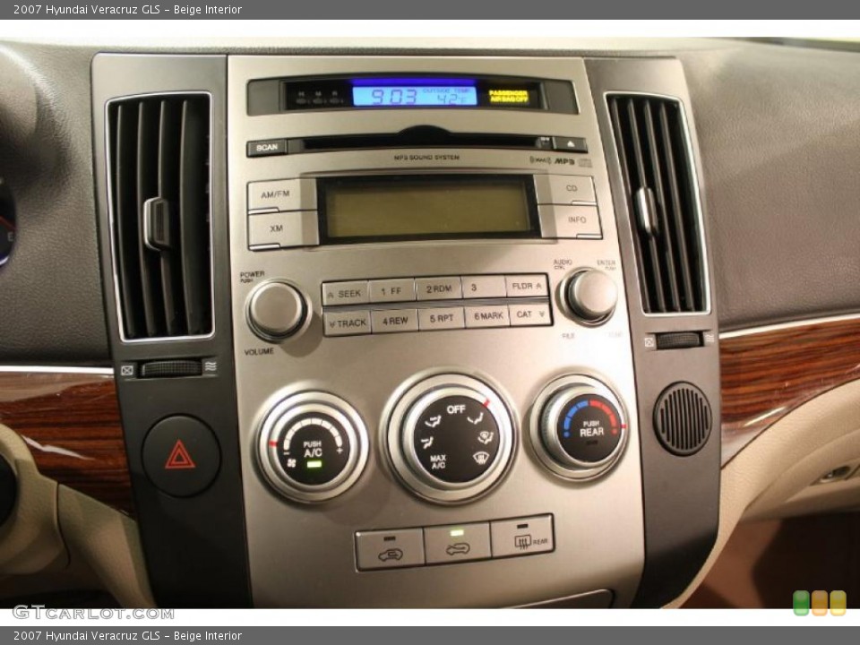 Beige Interior Controls for the 2007 Hyundai Veracruz GLS #48008749