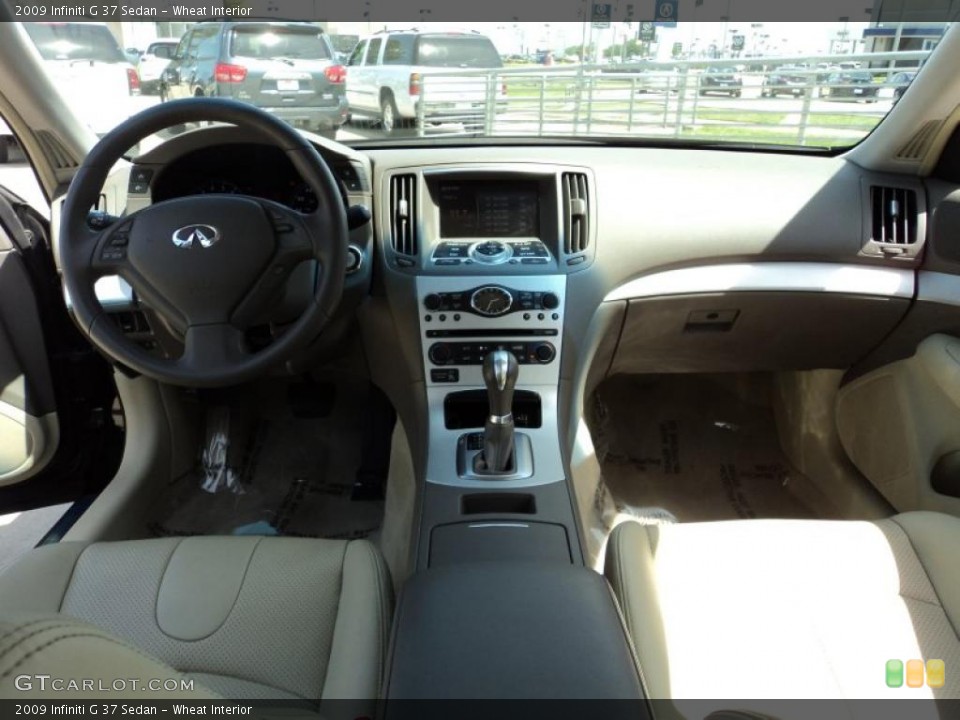 Wheat Interior Dashboard for the 2009 Infiniti G 37 Sedan #48008797