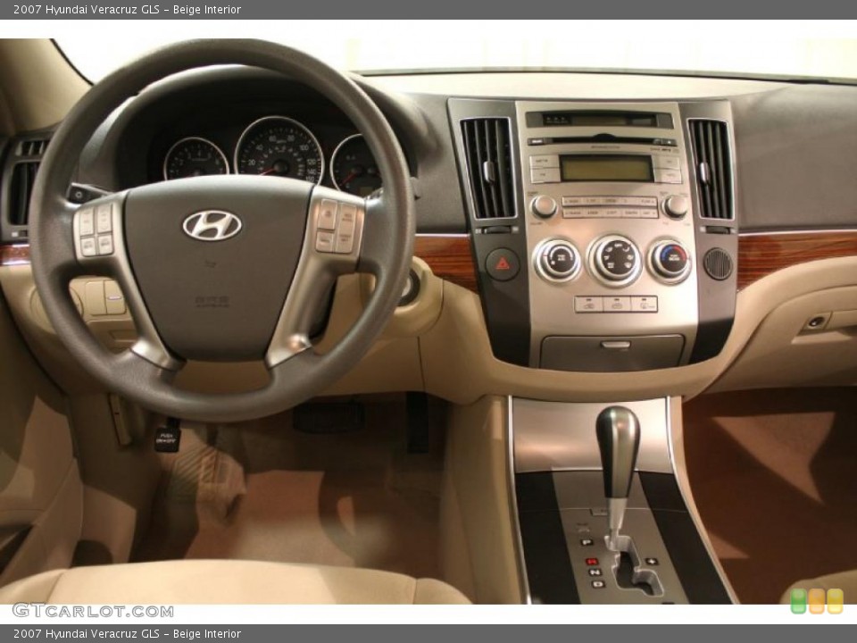 Beige Interior Dashboard for the 2007 Hyundai Veracruz GLS #48008863