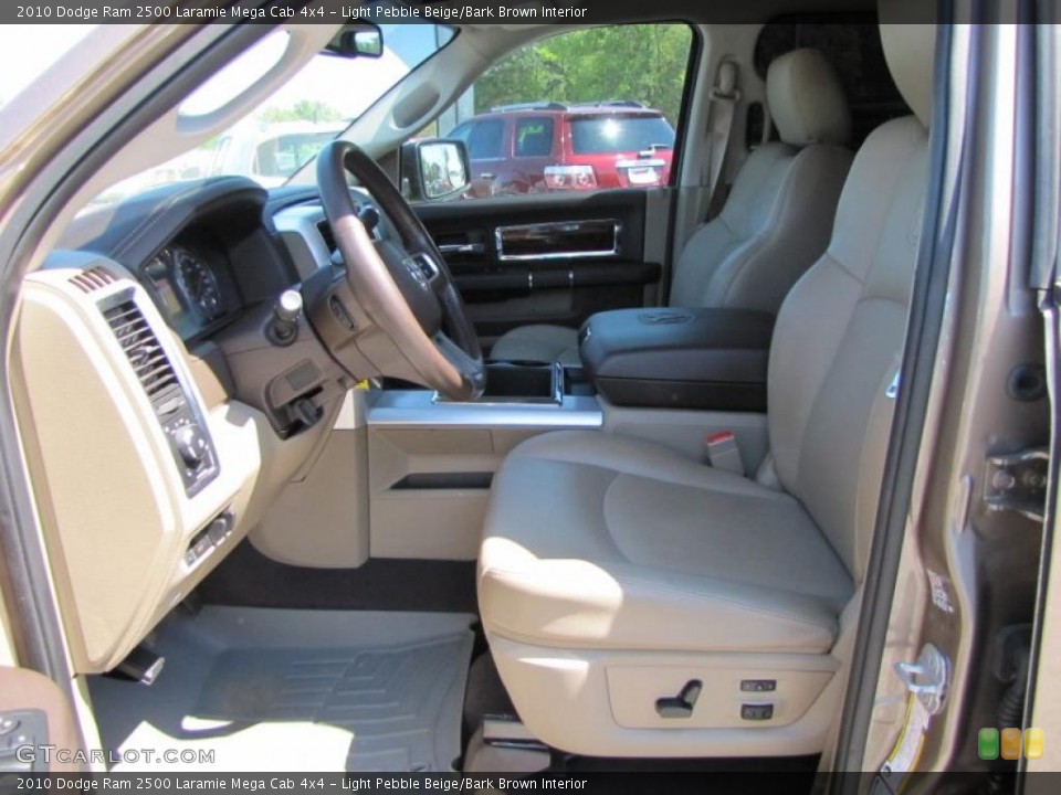 Light Pebble Beige/Bark Brown Interior Photo for the 2010 Dodge Ram 2500 Laramie Mega Cab 4x4 #48009523