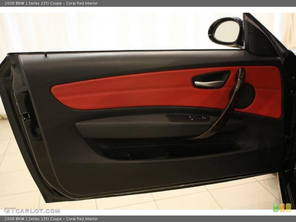 Coral Red Interior Door Panel for the 2008 BMW 1 Series 135i Coupe #48010750