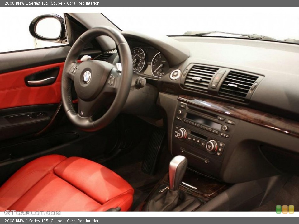 Coral Red Interior Photo for the 2008 BMW 1 Series 135i Coupe #48010810