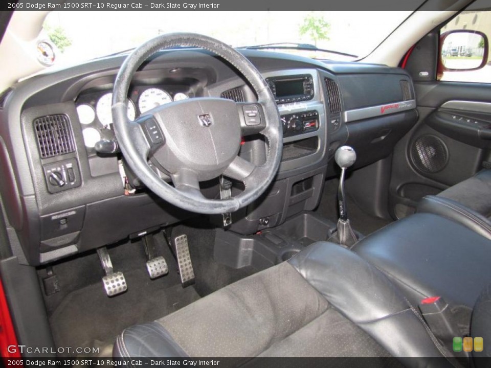 Dark Slate Gray Interior Prime Interior for the 2005 Dodge Ram 1500 SRT-10 Regular Cab #48010942