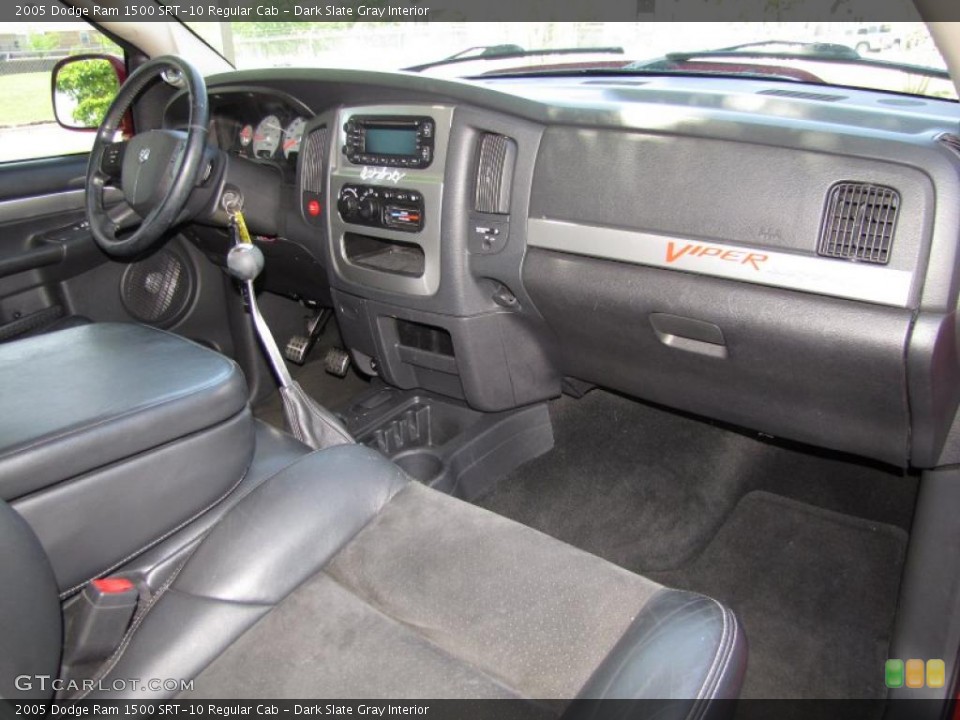 Dark Slate Gray Interior Dashboard for the 2005 Dodge Ram 1500 SRT-10 Regular Cab #48010957