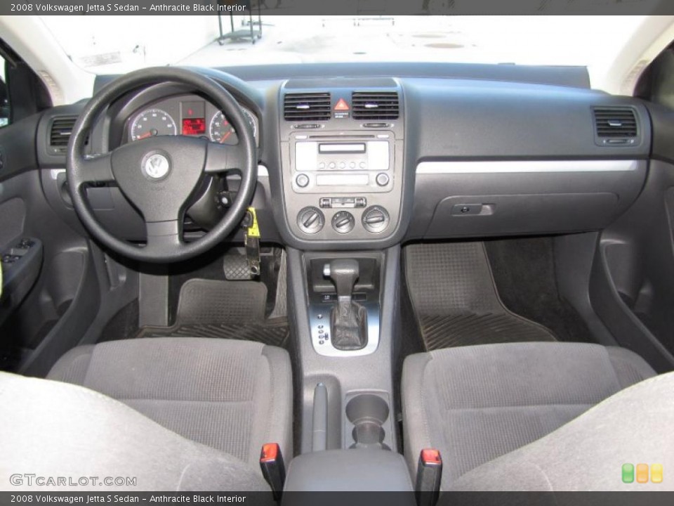 Anthracite Black Interior Dashboard for the 2008 Volkswagen Jetta S Sedan #48013930