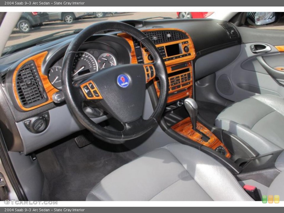 Slate Gray Interior Photo for the 2004 Saab 9-3 Arc Sedan #48014953
