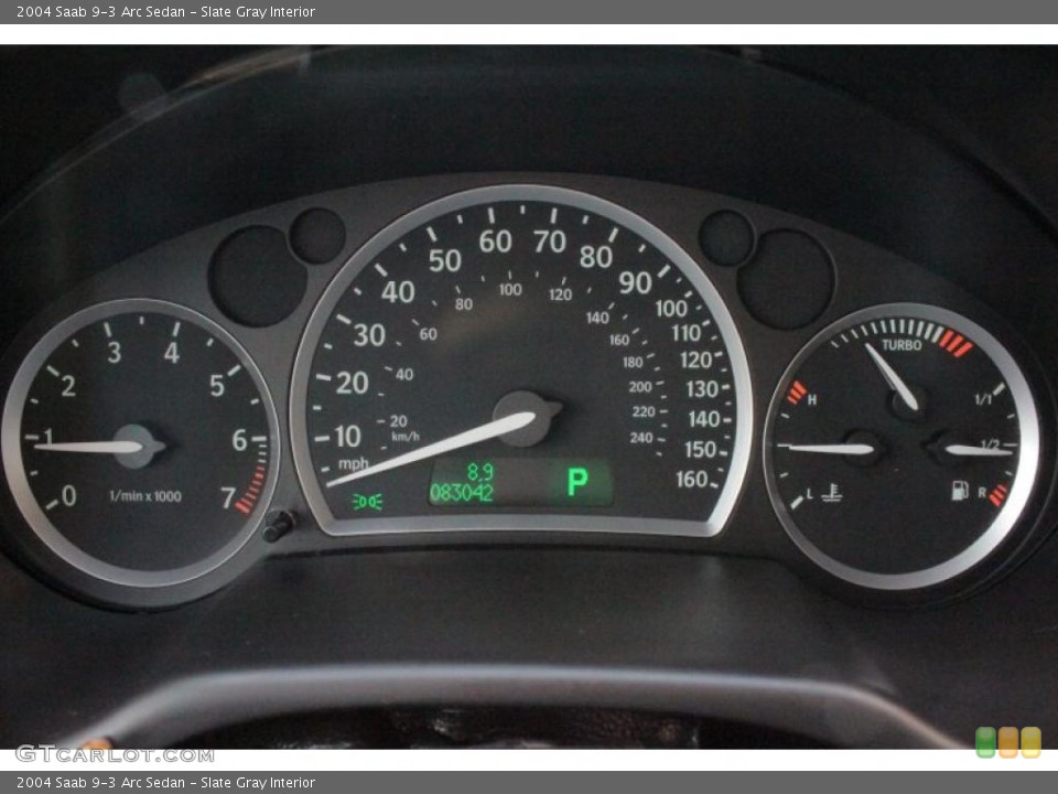 Slate Gray Interior Gauges for the 2004 Saab 9-3 Arc Sedan #48014971