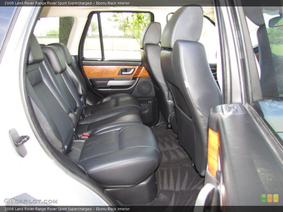 Ebony Black Interior Photo for the 2008 Land Rover Range Rover Sport Supercharged #48015619