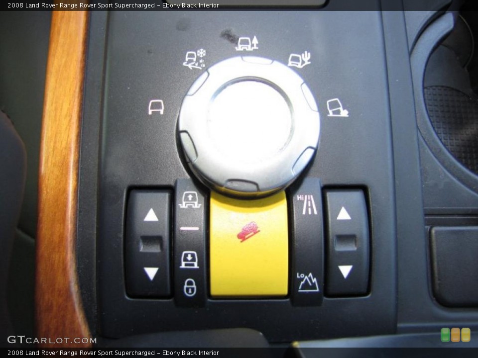 Ebony Black Interior Controls for the 2008 Land Rover Range Rover Sport Supercharged #48015724