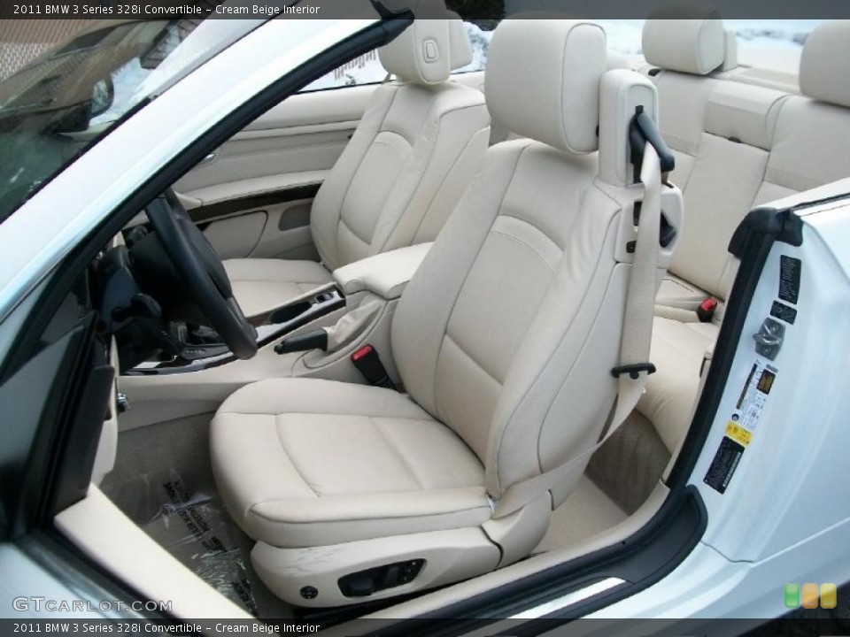 Cream Beige Interior Photo for the 2011 BMW 3 Series 328i Convertible #48017414