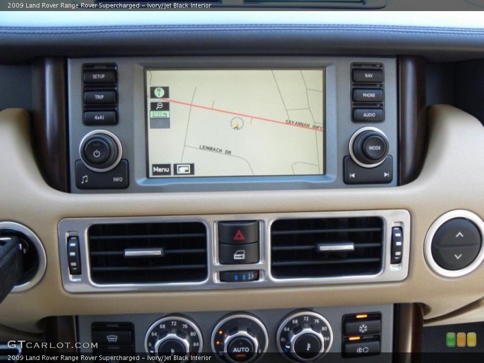 Ivory/Jet Black Interior Navigation for the 2009 Land Rover Range Rover Supercharged #48017705