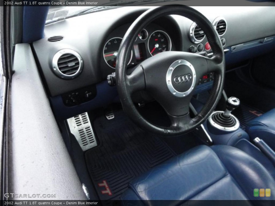 Denim Blue Interior Steering Wheel for the 2002 Audi TT 1.8T quattro Coupe #48018200