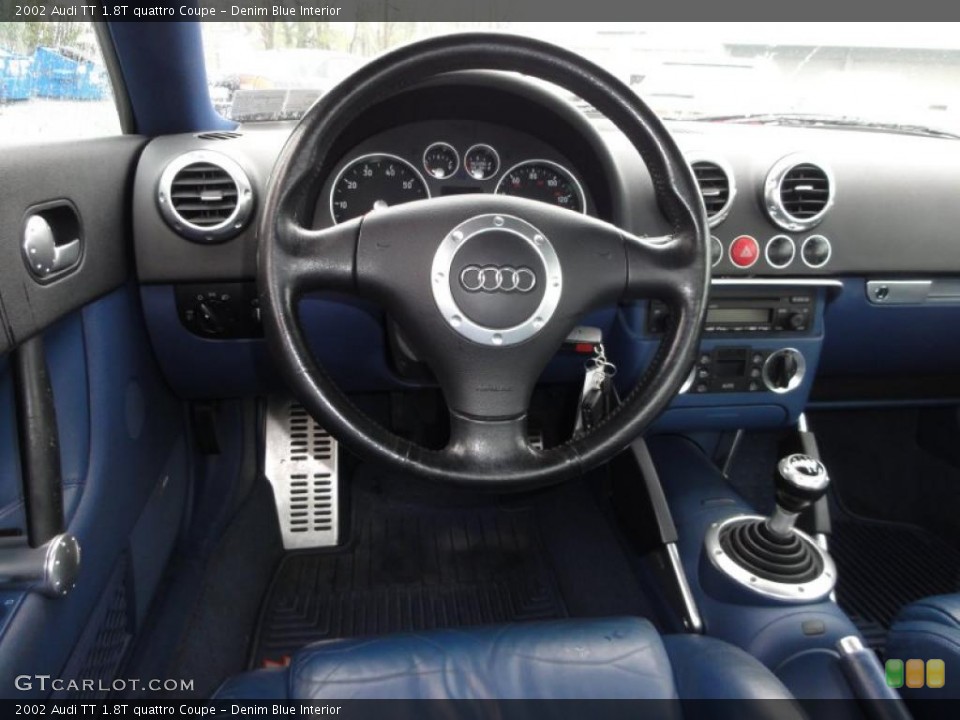 Denim Blue Interior Steering Wheel for the 2002 Audi TT 1.8T quattro Coupe #48018413