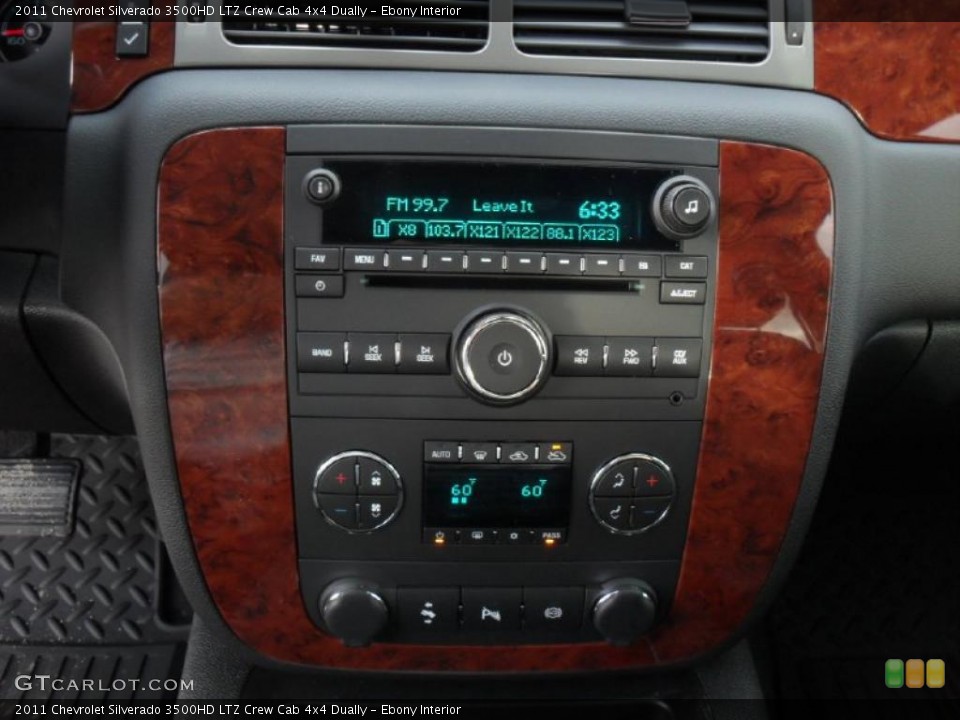 Ebony Interior Controls for the 2011 Chevrolet Silverado 3500HD LTZ Crew Cab 4x4 Dually #48023154