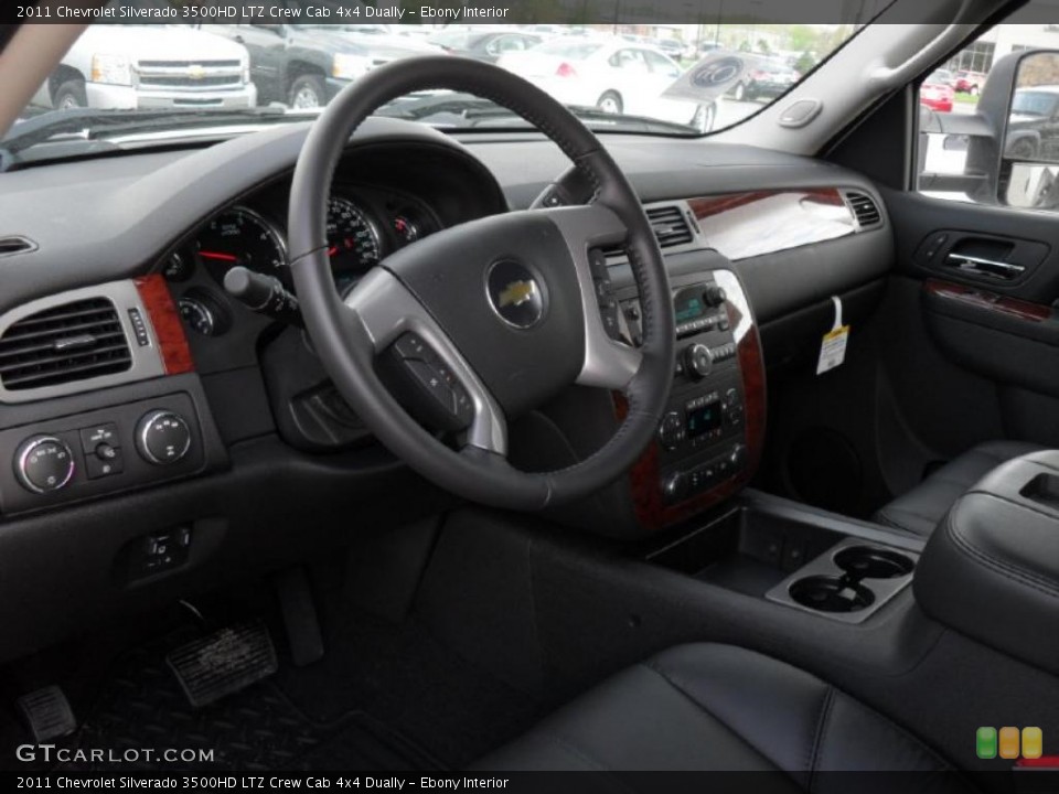 Ebony Interior Steering Wheel for the 2011 Chevrolet Silverado 3500HD LTZ Crew Cab 4x4 Dually #48023253